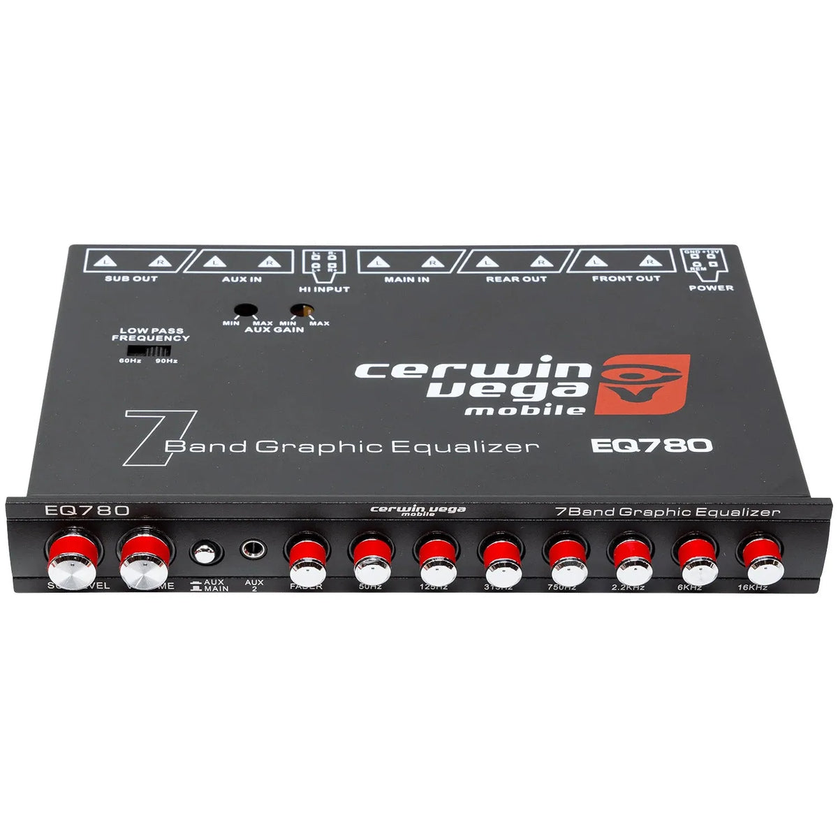 7-Band Parametric EQ with Auxiliary Input - EQ780 - Cerwin Vega