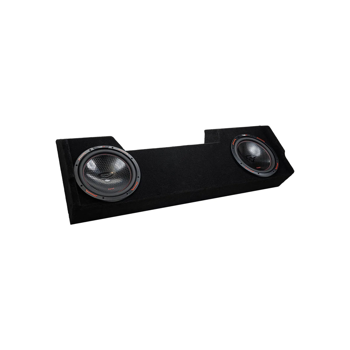 Double 10" Shallow Subwoofer Enclosure for 2019-Up RAM Crew Cab with H10DV2 - H10DV2MDG210RB - Cerwin Vega