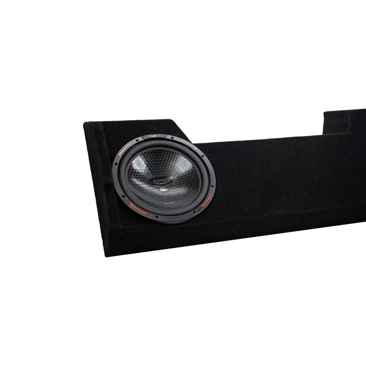 Double 10" Shallow Subwoofer Enclosure for 2019-Up RAM Crew Cab with H10DV2 - H10DV2MDG210RB - Cerwin Vega