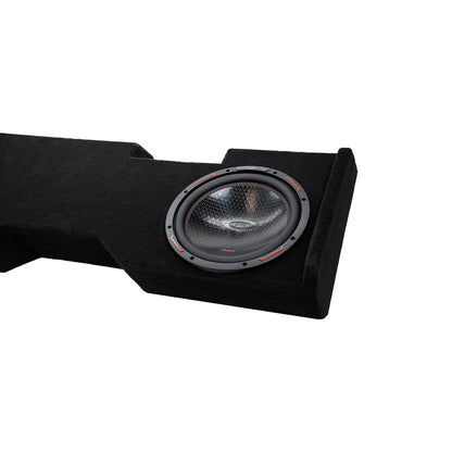 Dual 10" Down-Firing Shallow Subwoofer Enclosure for 2014-Up Chevy Silverado Crew Cab with H10DV2 - H10DV2MDV210NW - Cerwin Vega
