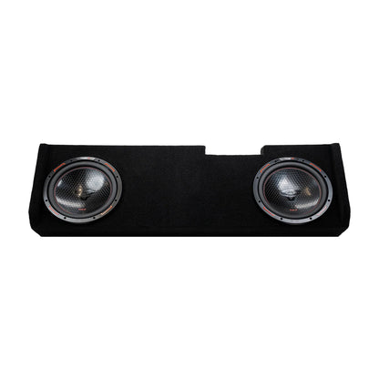 Dual 10" Sealed Subwoofer Enclosure for 2019-Up Chevy Silverado / GMC Sierra Extended / Crew Cab with H10DV2 - H10DV2MDV210RB - Cerwin Vega