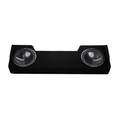 Double 10" Shallow Subwoofer Enclosure for 2019-Up RAM Crew Cab with H10DV4 - H10DV4MDG210RB - Cerwin Vega