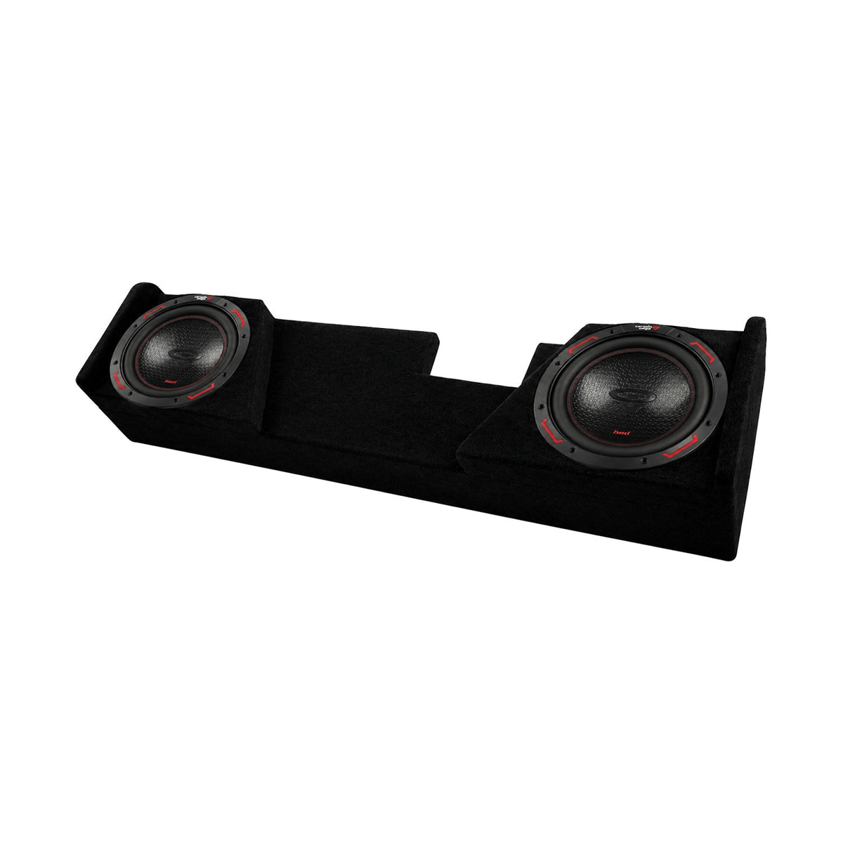 Dual 10" Subwoofer Enclosure for 2014-Up CHEVY+GMC 3500 with H10DV4 - H10DV4MDV210NS