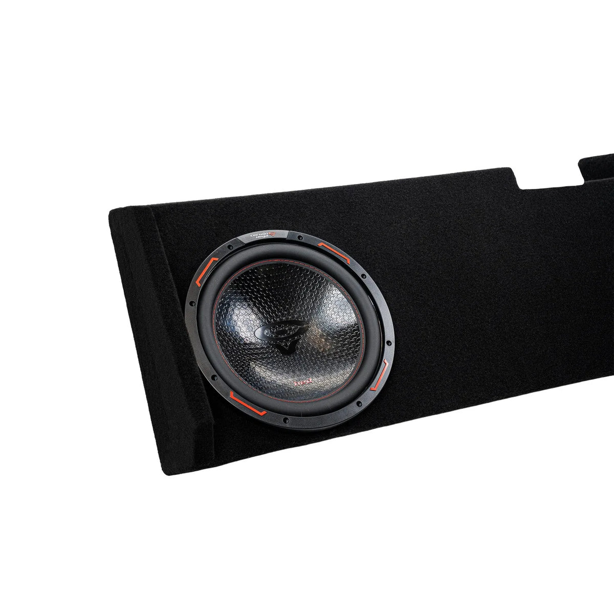 Dual 12" Sealed Subwoofer Enclosure for 2019-Up Chevy Silverado / GMC Sierra Extended / Crew Cab with H12DV2 - H12DV2MDV212RB - Cerwin Vega