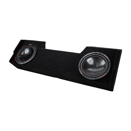 Double 12" Shallow Subwoofer Enclosure for 2019-Up RAM Crew Cab with H12DV4 - H12DV4MDG212RB - Cerwin Vega
