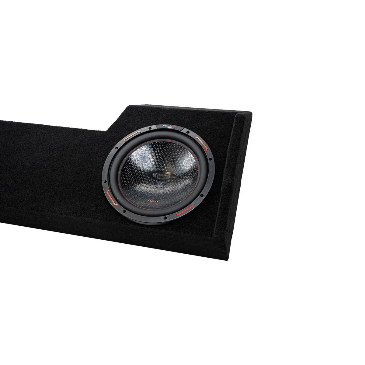 Double 12" Shallow Subwoofer Enclosure for 2019-Up RAM Crew Cab with H12DV4 - H12DV4MDG212RB - Cerwin Vega