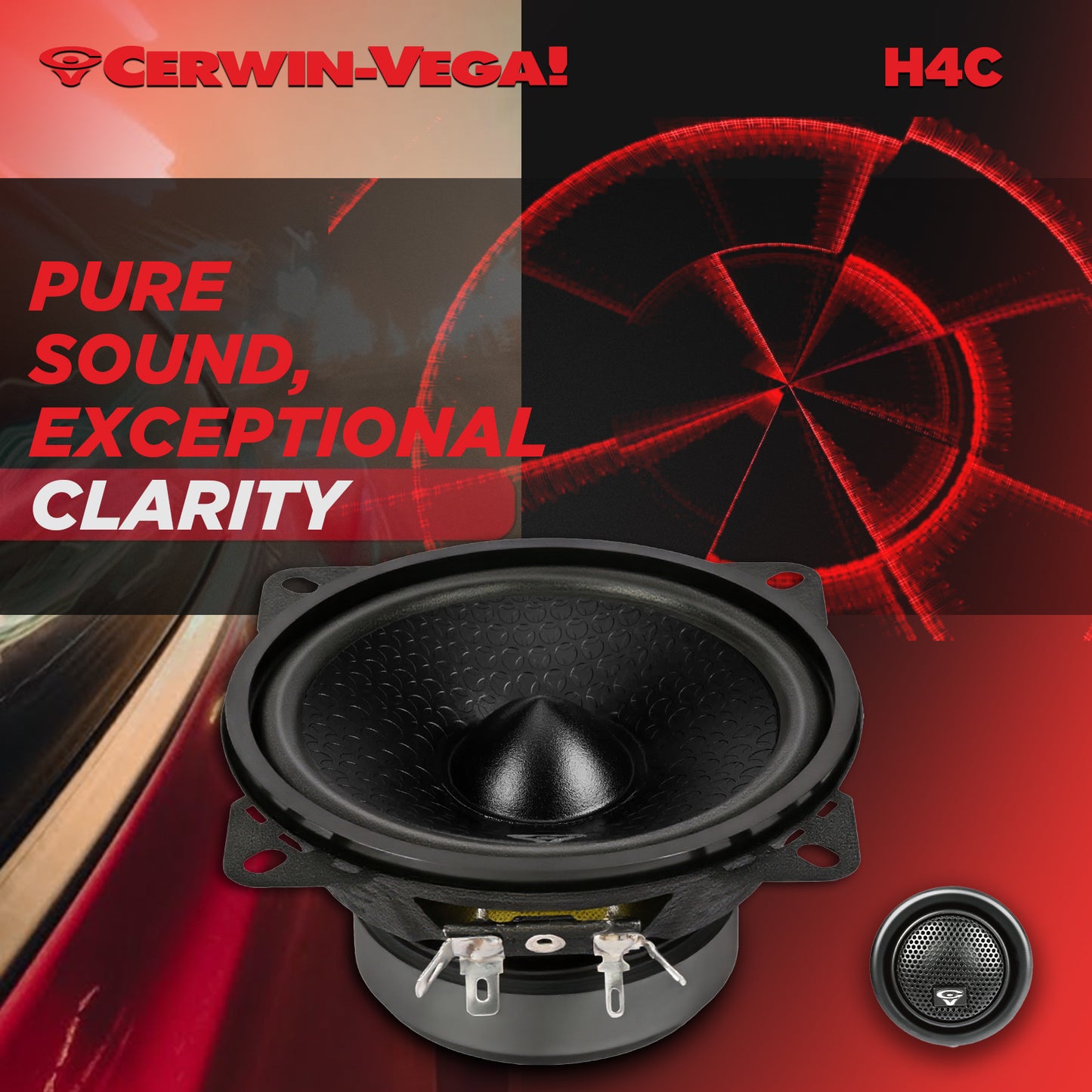 H4C - HED 2025 Edition 4” 2-Way Component Full Range Speaker Set