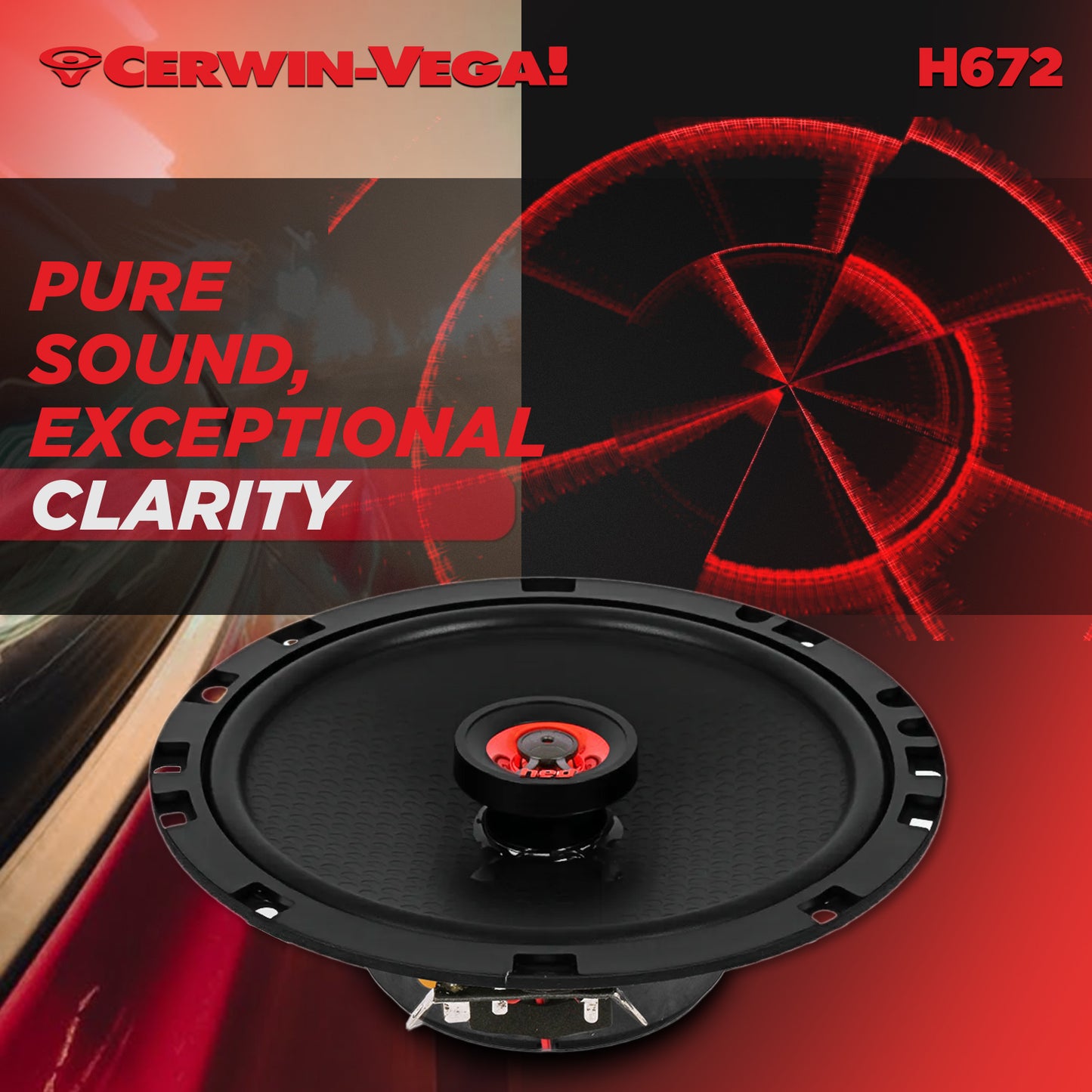 H672 - HED 2025 Edition - 6.75” 2-Way Coaxial Full Range Speaker Set