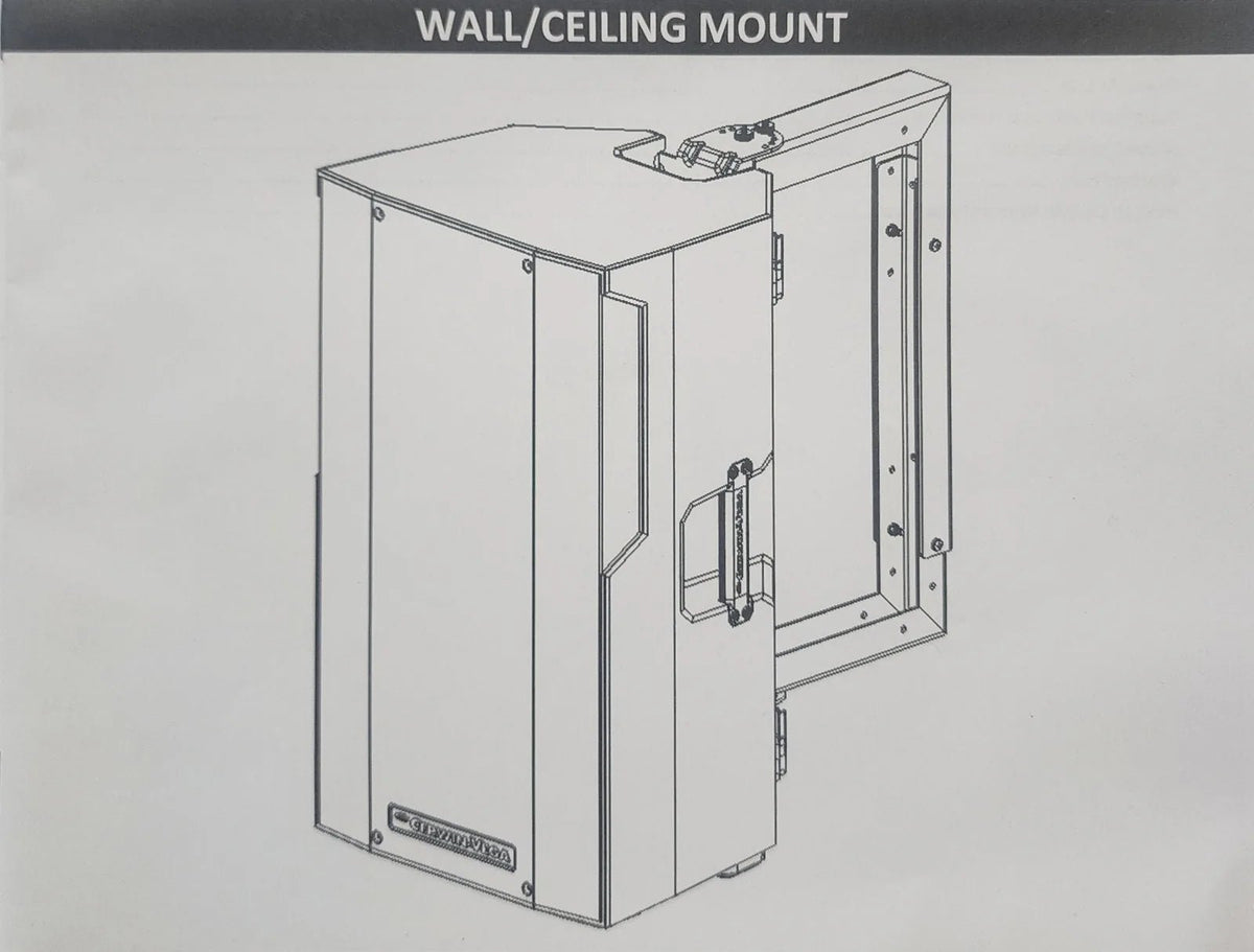 CVE Series PA Speaker Wall/Ceiling Mounting Bracket - HARP00110 - Cerwin Vega