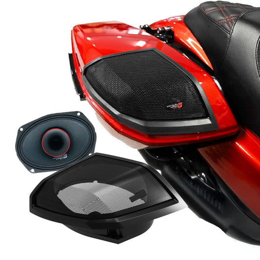 2024+ Harley Davidson® Cut-In Lid Kit with PH694 6x9" 2-Way Horn Speakers - RPMPH694LK24