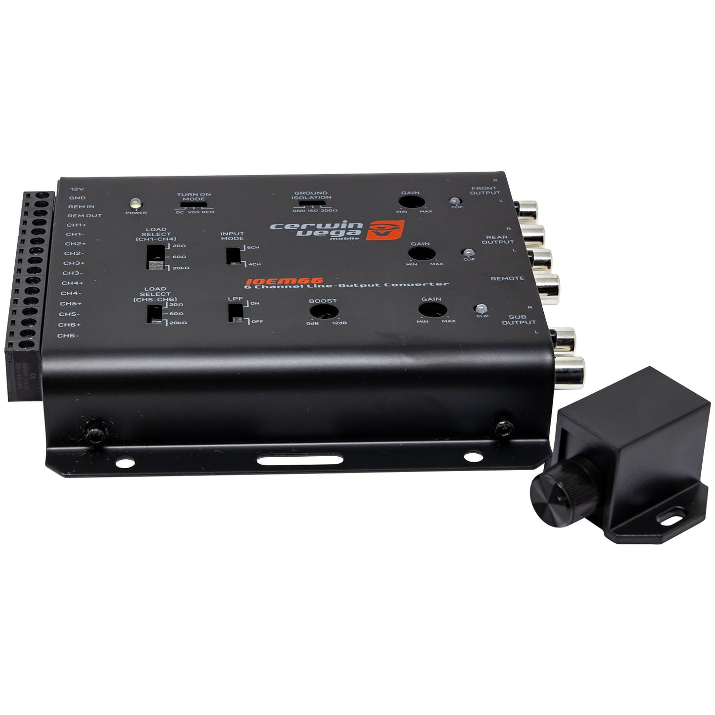 6 - Channel In / 6 Out Line Output Converter - IOEM66 - Cerwin Vega
