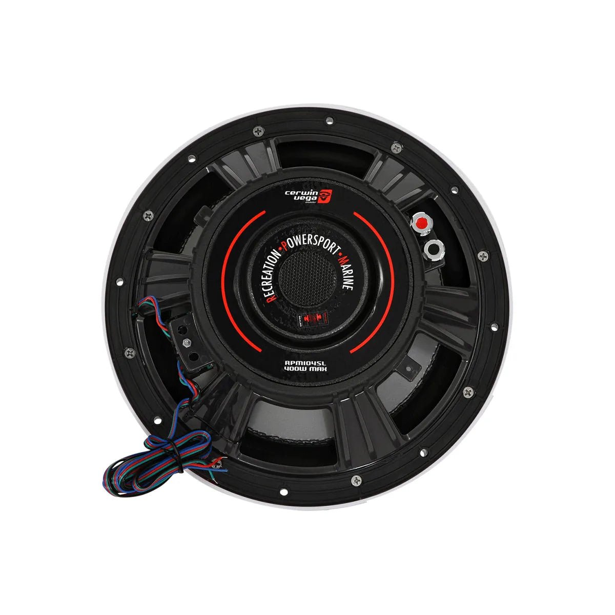 10" RPM Series Marine Subwoofer SVC w/White Grill (4Ω) - RPM104SL - Cerwin Vega