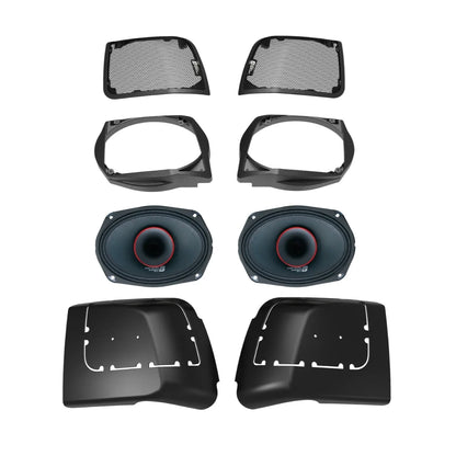 2014-2023 Harley Davidson® Cut In Lid Kit with PH694 (4Ω) - RPMPH694LK - Cerwin Vega