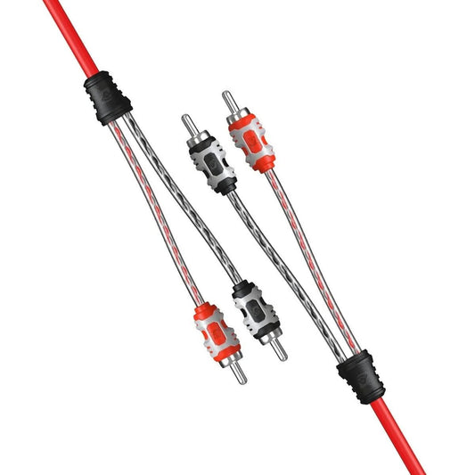Cerwin Vega Dual Twisted RCA Cables - Cerwin Vega