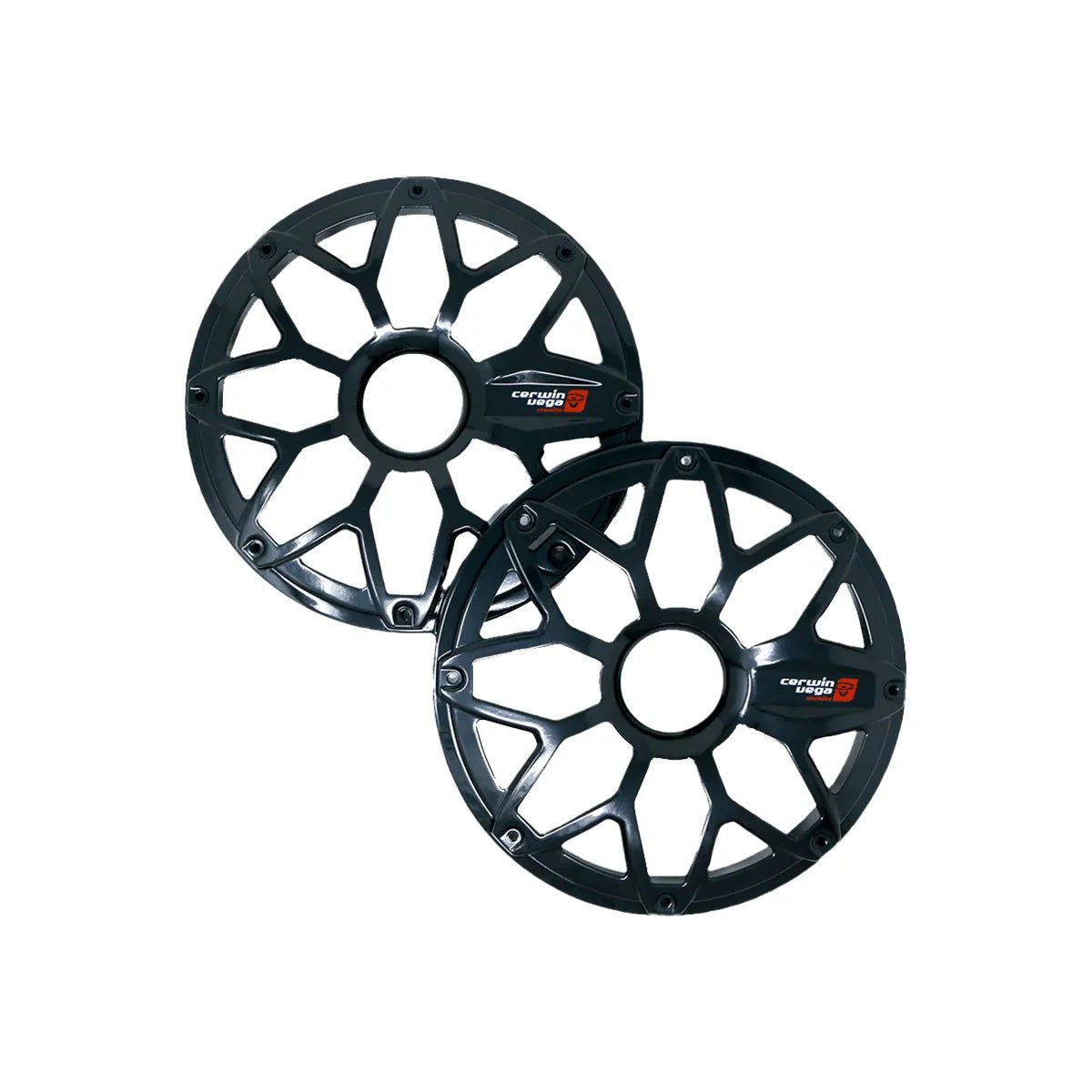 8" RPM Stroker Flush Mount Speaker Grill, Black (Pair) - SM8FBB - Cerwin Vega