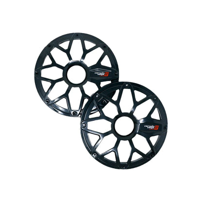 8" RPM Stroker Flush Mount Speaker Grill, Black (Pair) - SM8FBB - Cerwin Vega