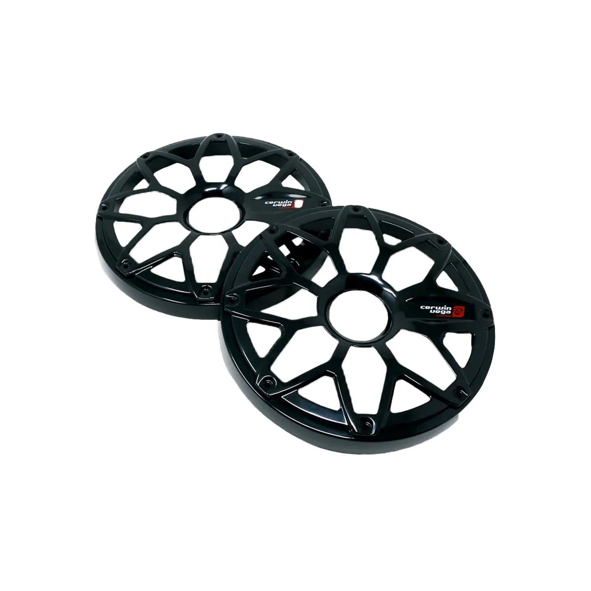 8" RPM Stroker Flush Mount Speaker Grill, Black (Pair) - SM8FBB - Cerwin Vega
