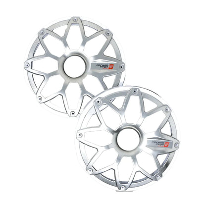 8” RPM Stroker Flush Mount Speaker Grill, (Pair) - SM8FGW