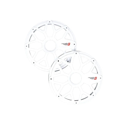 8" RPM Stroker Flush Mount Speaker Grill, White (Pair) -SM8FWW - Cerwin Vega