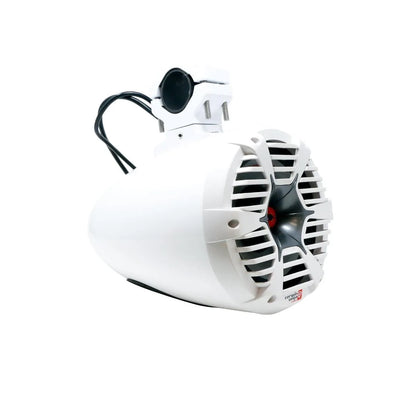 SPMT65SBW - 6.5" STROKER PRO RPM Single 400W Marine Tower Kit Carbon Fiber White