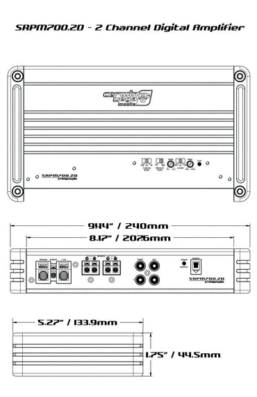 RPM Stroker 2 Channel Class-D Digital Amplifier