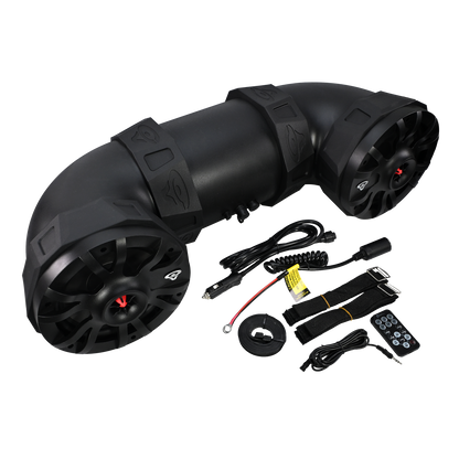 UTV8LED - Dual 8"Powered UTV Speaker with RGB LED lighting
