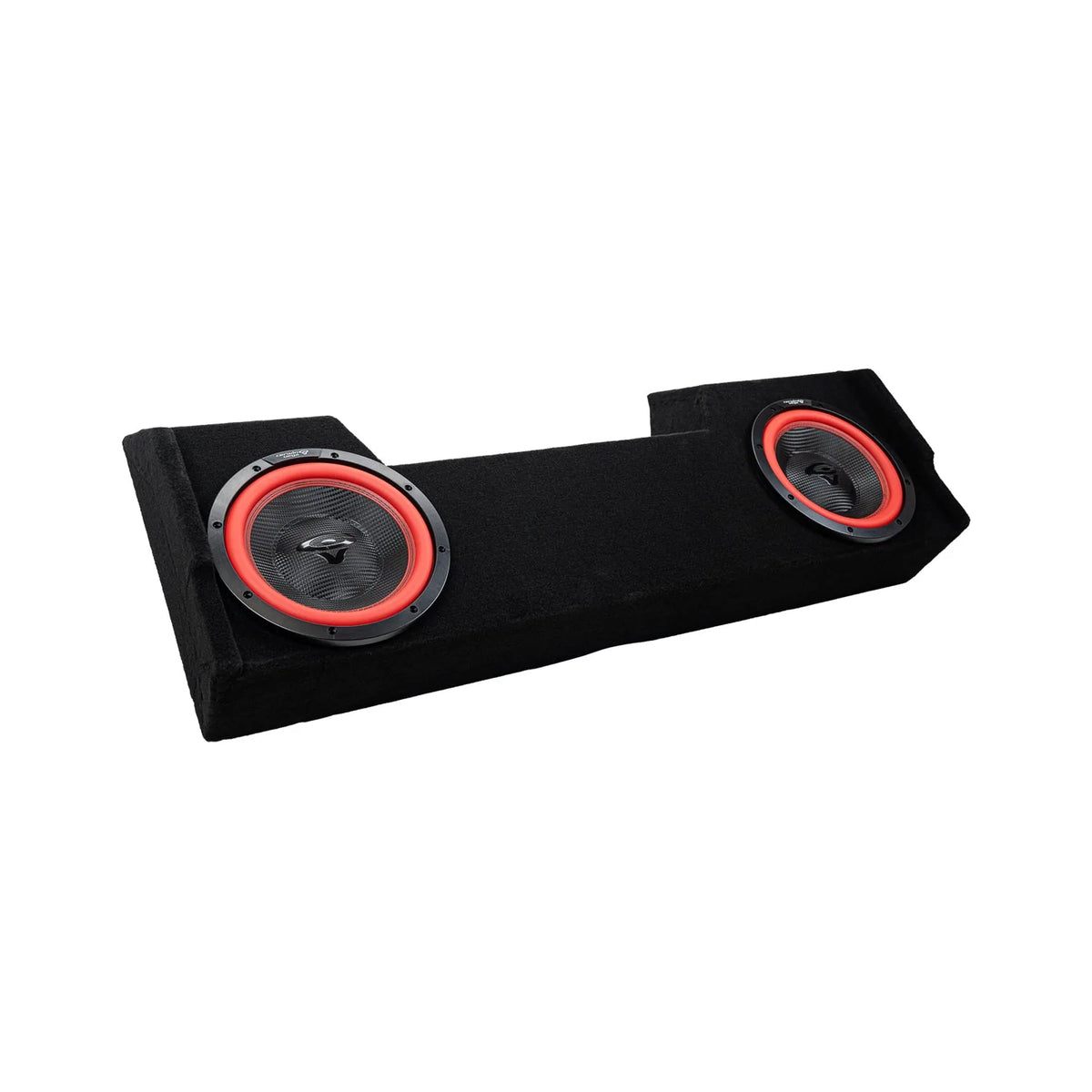 Double 10" Shallow Subwoofer Enclosure for 2019-Up RAM Crew Cab with V10DV2 - V10DV2MDG210RB - Cerwin Vega