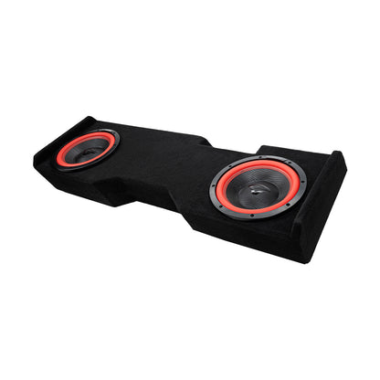 Dual 10" Down-Firing Shallow Subwoofer Enclosure for 2014-Up Chevy Silverado Crew Cab with V10DV2 - V10DV2MDV210NW - Cerwin Vega