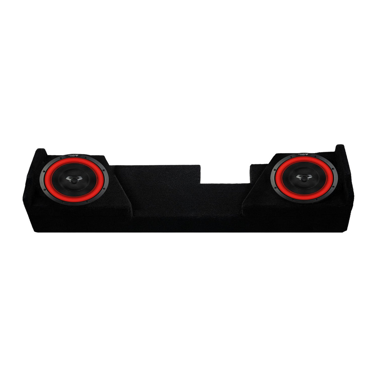 Dual 10" Subwoofer Enclosure for 2014-Up CHEVY+GMC 3500 with V10DV4 - V10DV4MDV210NS