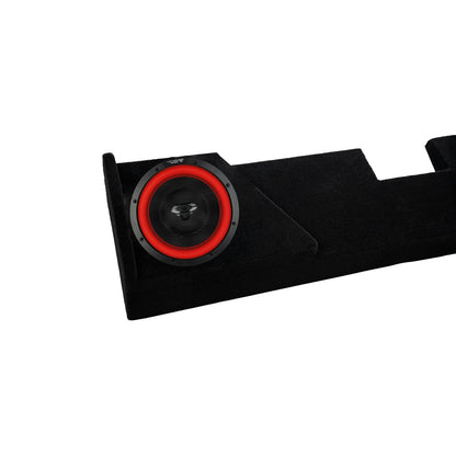 Dual 10" Subwoofer Enclosure for 2014-Up CHEVY+GMC 3500 with V10DV4 - V10DV4MDV210NS
