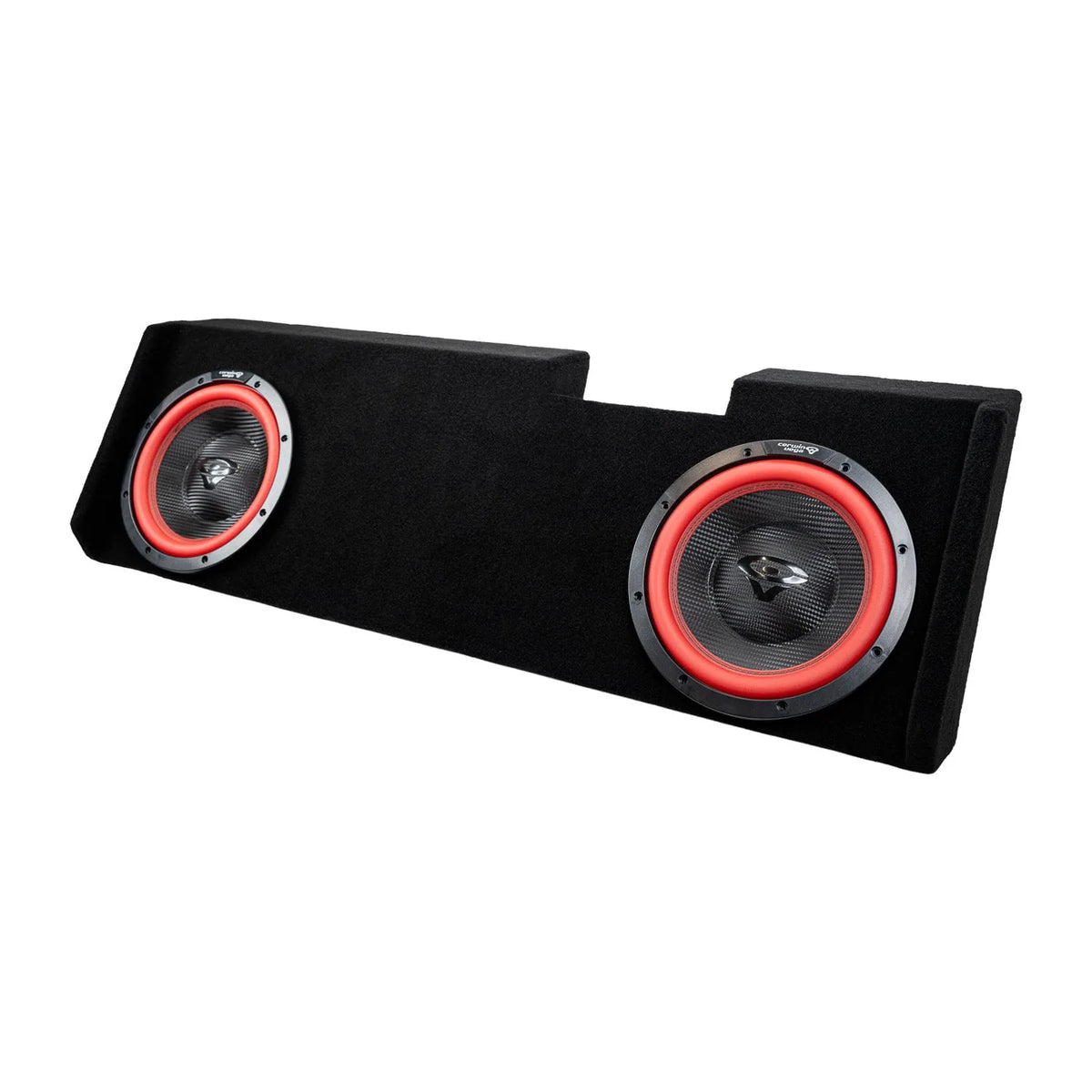 Dual 12" Sealed Subwoofer Enclosure for 2019-Up Chevy Silverado / GMC Sierra Extended / Crew Cab with V12DV2 - V12DV2MDV212RB - Cerwin Vega