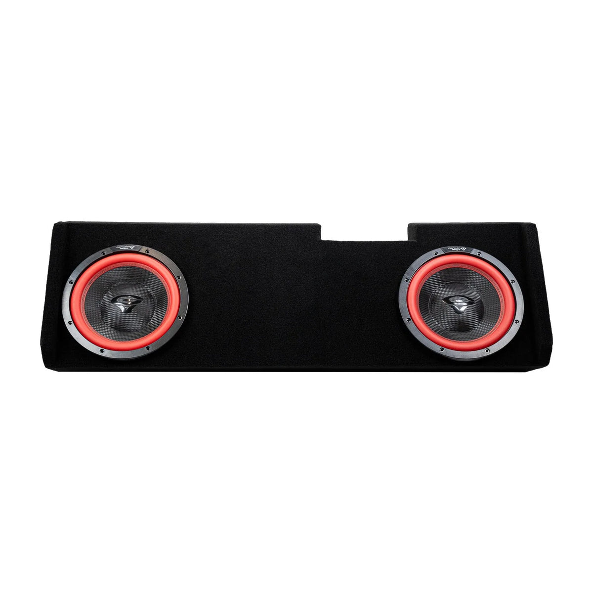 Dual 12" Sealed Subwoofer Enclosure for 2019-Up Chevy Silverado / GMC Sierra Extended / Crew Cab with V12DV2 - V12DV2MDV212RB - Cerwin Vega