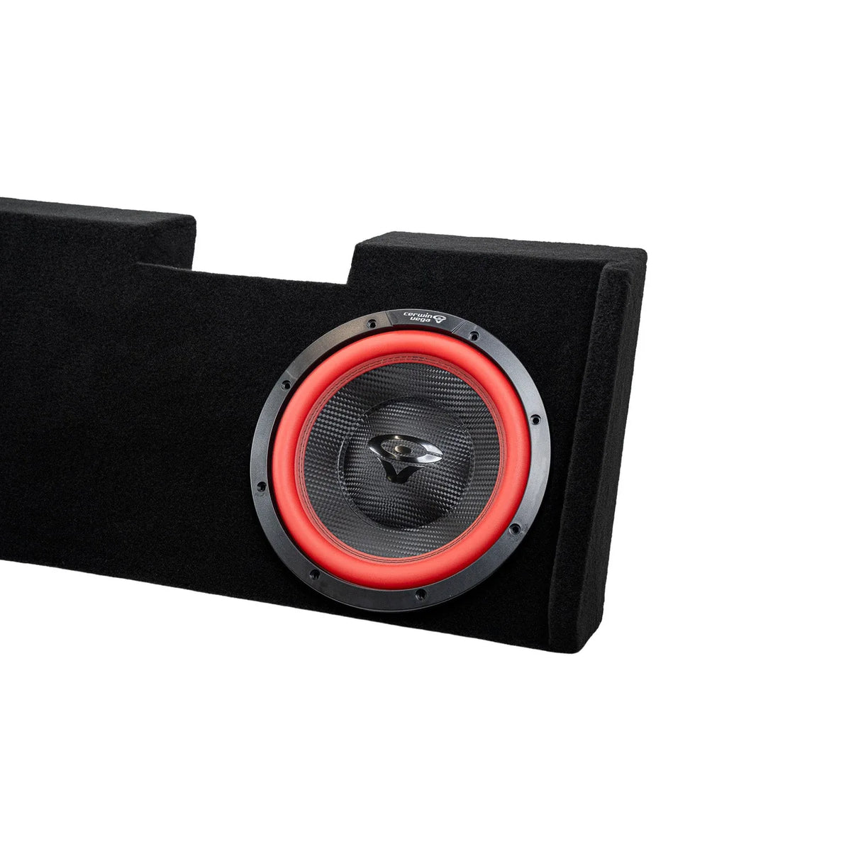 Dual 12" Sealed Subwoofer Enclosure for 2019-Up Chevy Silverado / GMC Sierra Extended / Crew Cab with V12DV2 - V12DV2MDV212RB - Cerwin Vega