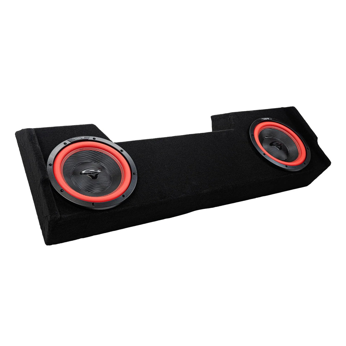 Double 12" Shallow Subwoofer Enclosure for 2019-Up RAM Crew Cab with V12DV4 - V12DV4MDG212RB - Cerwin Vega