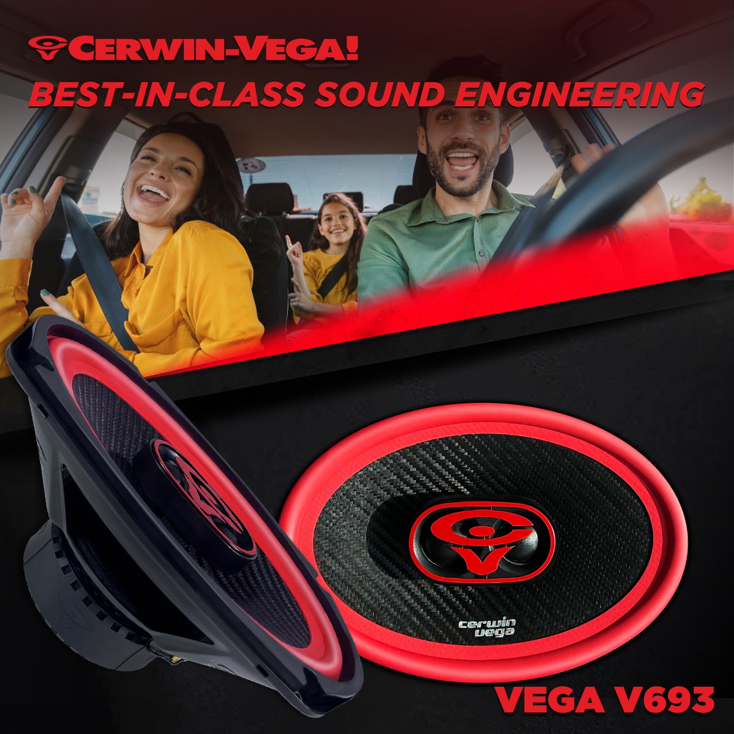 Vega 2025 Edition - 6"x9" 3-WAY FULL RANGE SPEAKERS - V693