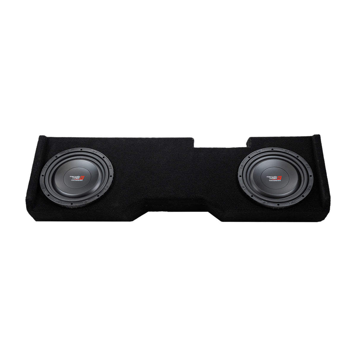 Dual 10" Down-Firing Shallow Subwoofer Enclosure for 2014-Up Chevy Silverado Crew Cab with VMAXS102 - VMAXS102MDV210NW - Cerwin Vega