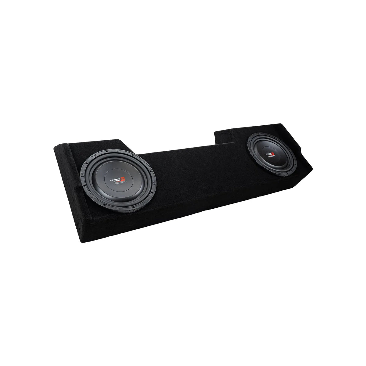 Double 10" Shallow Subwoofer Enclosure for 2019-Up RAM Crew Cab with VMAXS104 - VMAXS104MDG210RB - Cerwin Vega