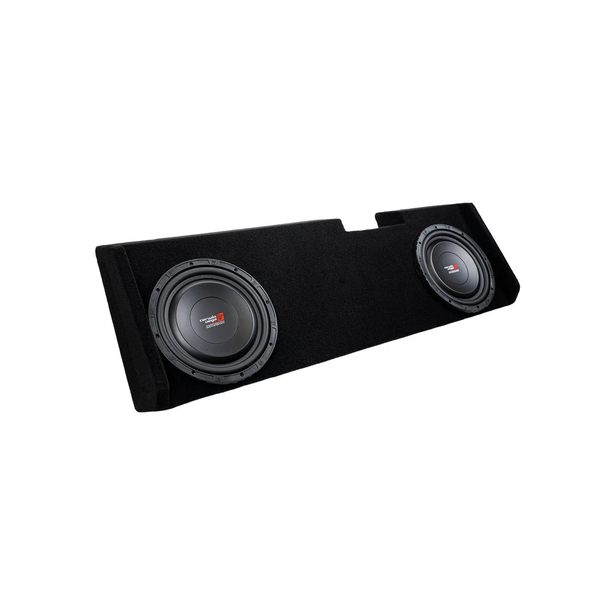 Dual 10" Sealed Subwoofer Enclosure for 2019-Up Chevy Silverado / GMC Sierra Extended / Crew Cab with VMAXS104 - VMAXS104MDV210RB - Cerwin Vega
