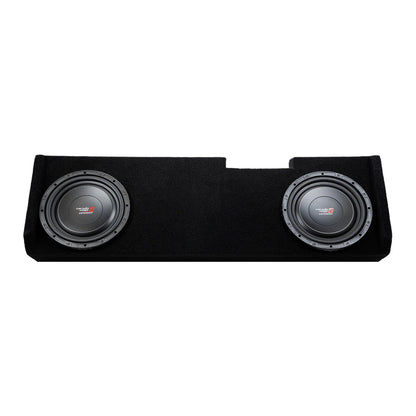 Dual 10" Sealed Subwoofer Enclosure for 2019-Up Chevy Silverado / GMC Sierra Extended / Crew Cab with VMAXS104 - VMAXS104MDV210RB - Cerwin Vega
