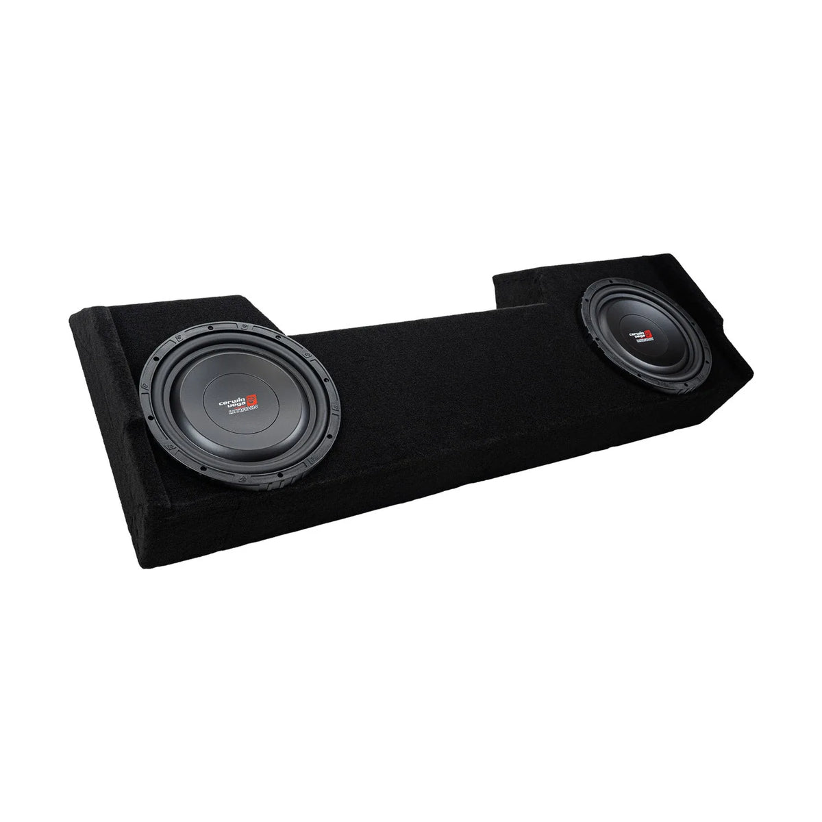 Double 12" Shallow Subwoofer Enclosure for 2019-Up RAM Crew Cab with VMAXS122 - VMAXS122MDG212RB - Cerwin Vega