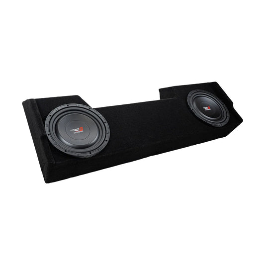 Double 12" Shallow Subwoofer Enclosure for 2019-Up RAM Crew Cab with VMAXS122 - VMAXS122MDG212RB - Cerwin Vega