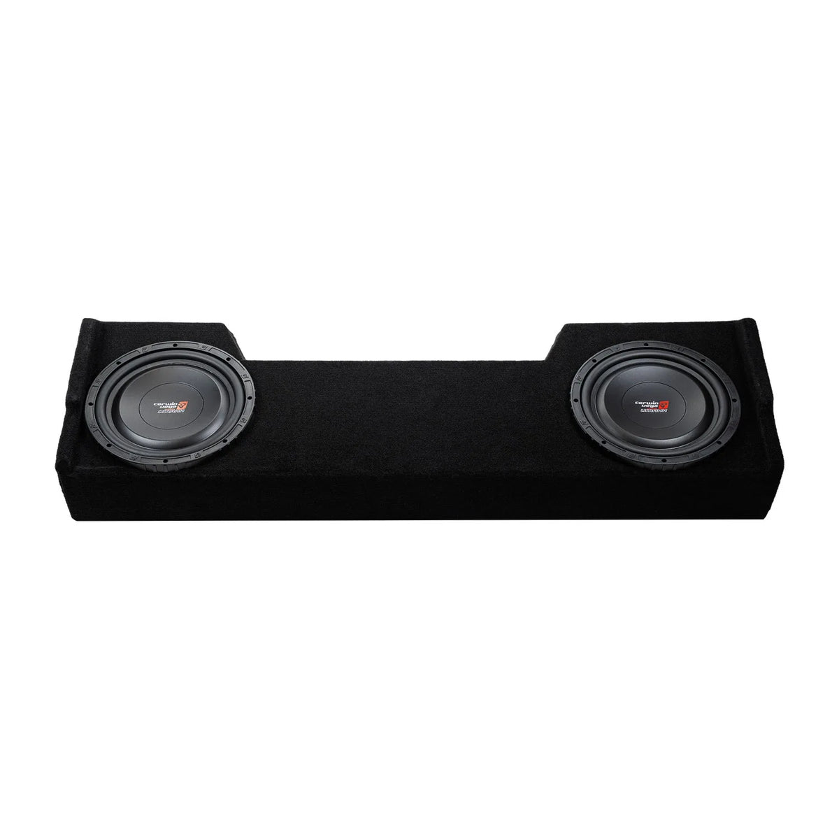 Double 12" Shallow Subwoofer Enclosure for 2019-Up RAM Crew Cab with VMAXS122 - VMAXS122MDG212RB - Cerwin Vega