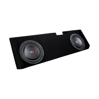 Dual 12" Sealed Subwoofer Enclosure for 2019-Up Chevy Silverado / GMC Sierra Extended / Crew Cab with VMAXS122 - VMAXS122MDV212RB - Cerwin Vega