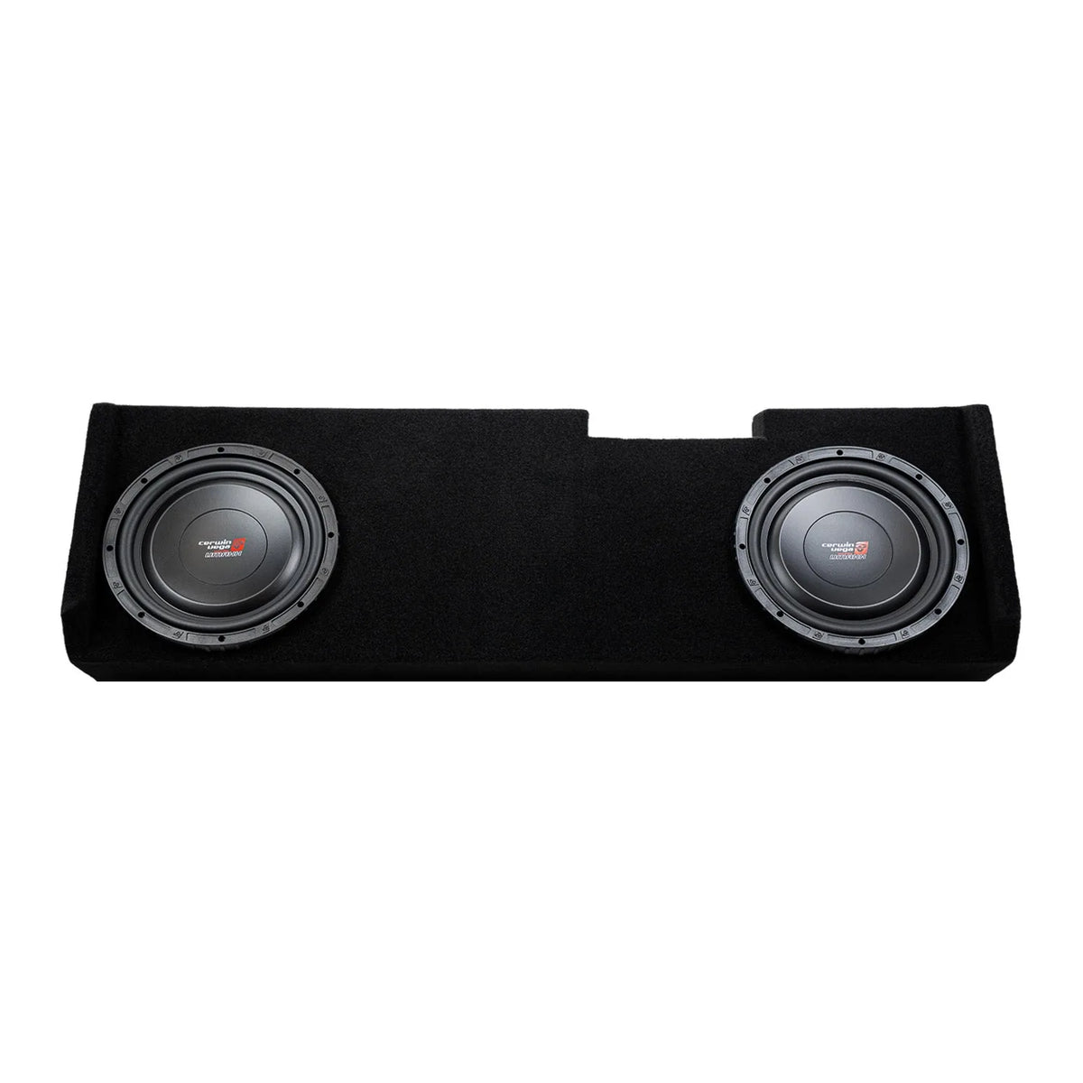 Dual 12" Sealed Subwoofer Enclosure for 2019-Up Chevy Silverado / GMC Sierra Extended / Crew Cab with VMAXS122 - VMAXS122MDV212RB - Cerwin Vega