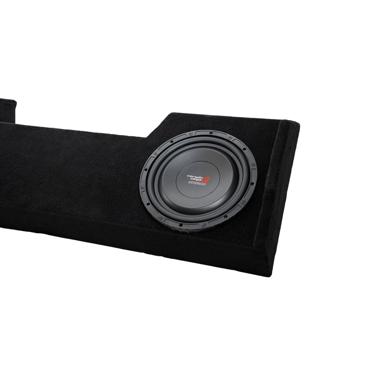 Double 12" Shallow Subwoofer Enclosure for 2019-Up RAM Crew Cab with VMAXS124 - VMAXS124MDG212RB - Cerwin Vega