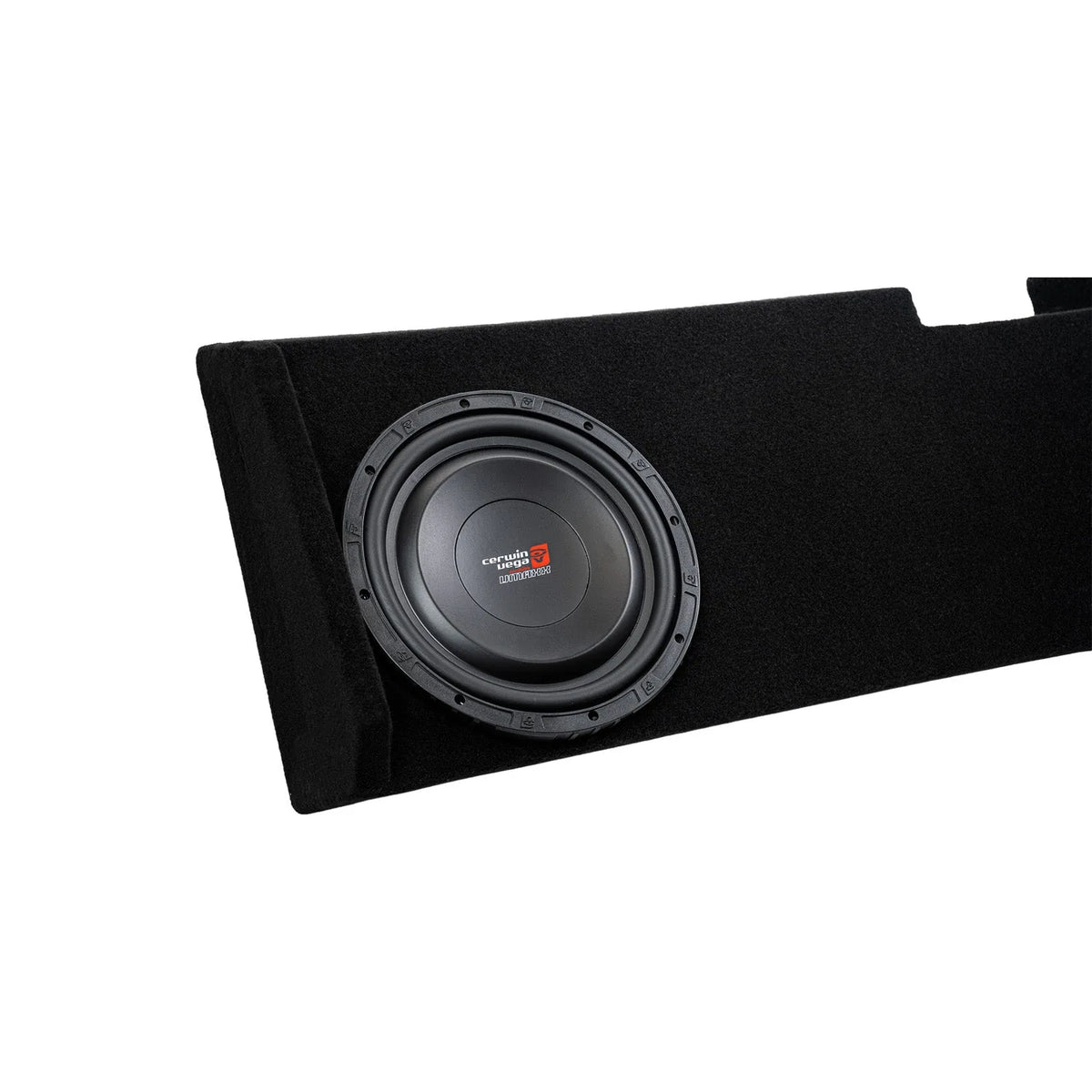 Dual 12" Sealed Subwoofer Enclosure for 2019-Up Chevy Silverado / GMC Sierra Extended / Crew Cab with VMAXS124 - VMAXS124MDV212RB - Cerwin Vega