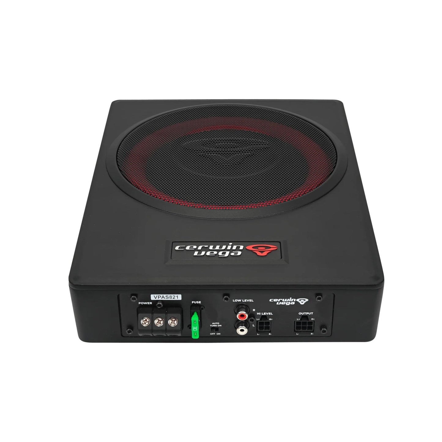 8" UNDER - SEAT BASS SOLUTION WITH VEGA BASS + 2 CHANNEL OUTPUT FOR ADDTIONAL SPEAKERS - VPAS821 - Cerwin Vega