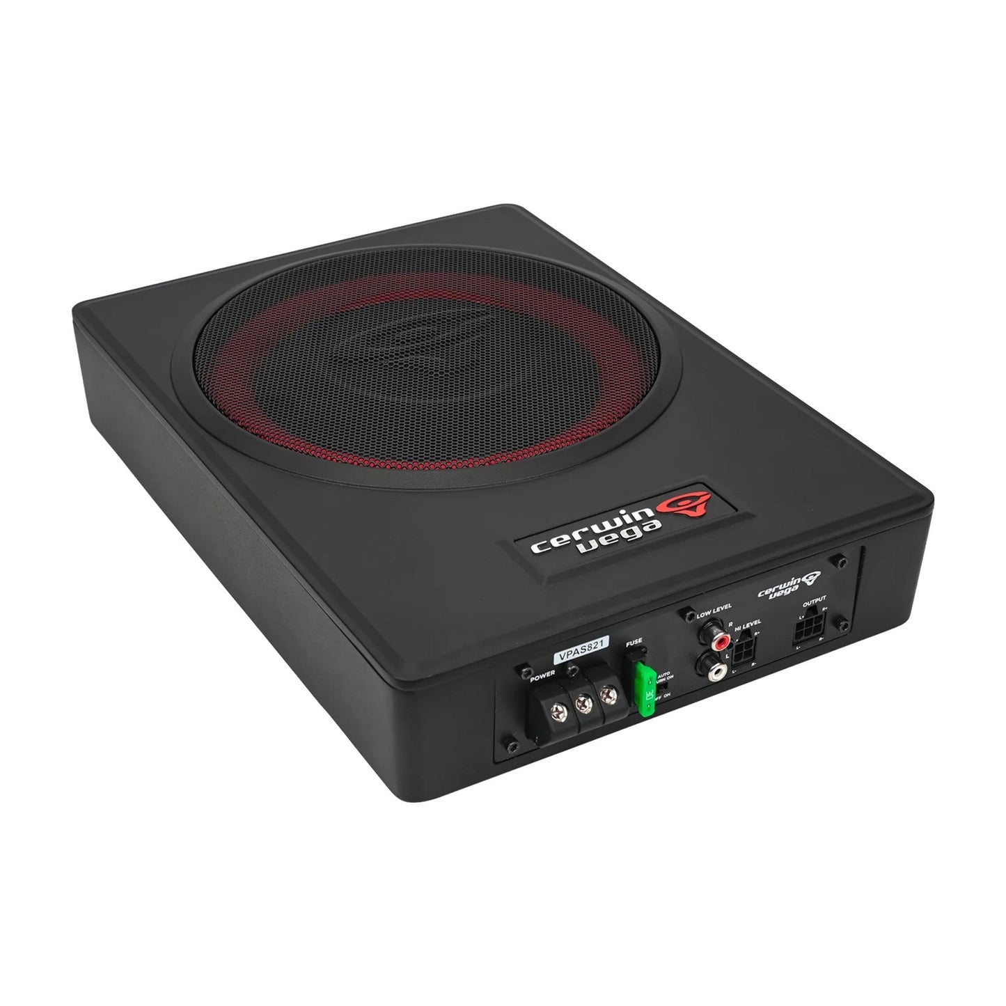 8" UNDER - SEAT BASS SOLUTION WITH VEGA BASS + 2 CHANNEL OUTPUT FOR ADDTIONAL SPEAKERS - VPAS821 - Cerwin Vega