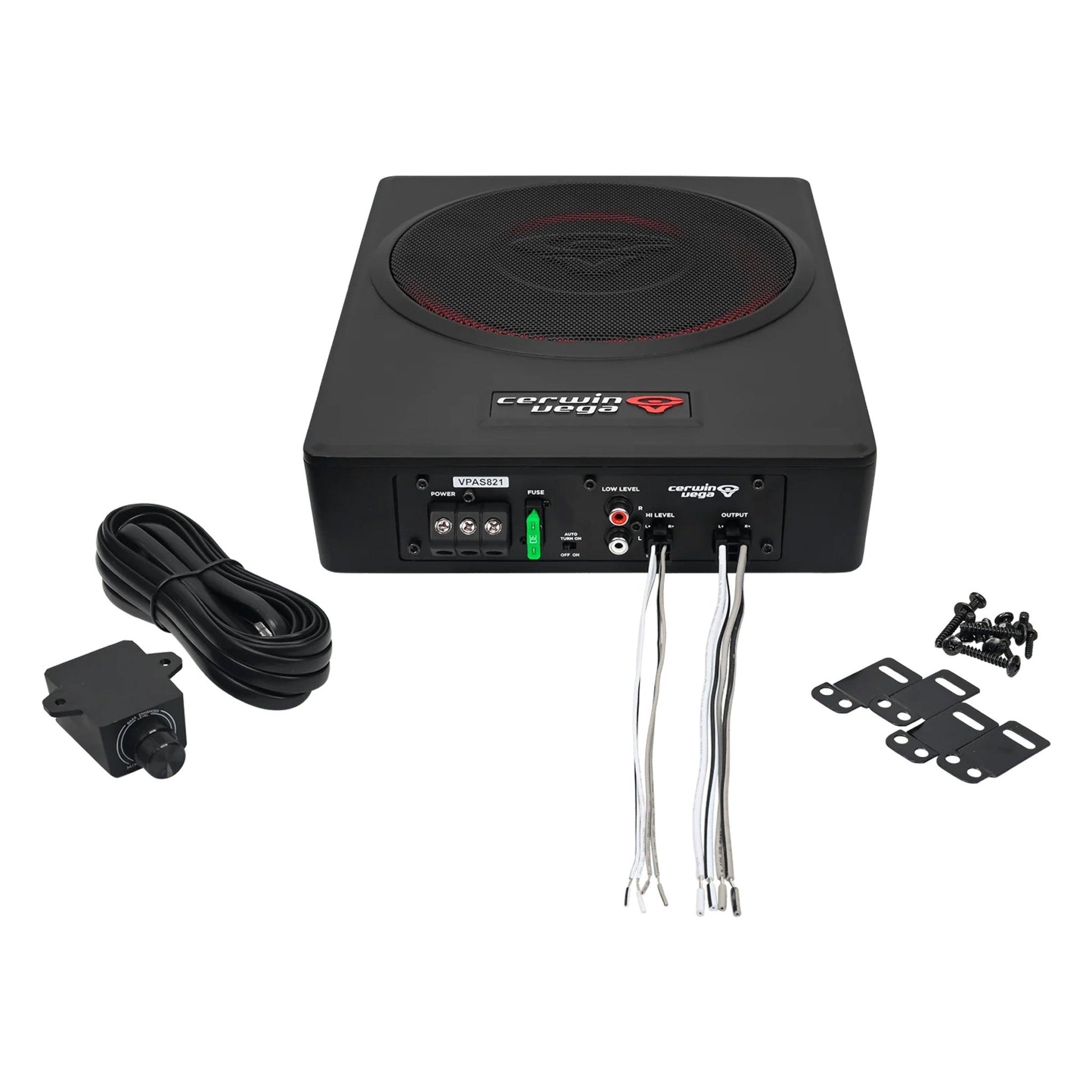 8" UNDER - SEAT BASS SOLUTION WITH VEGA BASS + 2 CHANNEL OUTPUT FOR ADDTIONAL SPEAKERS - VPAS821 - Cerwin Vega