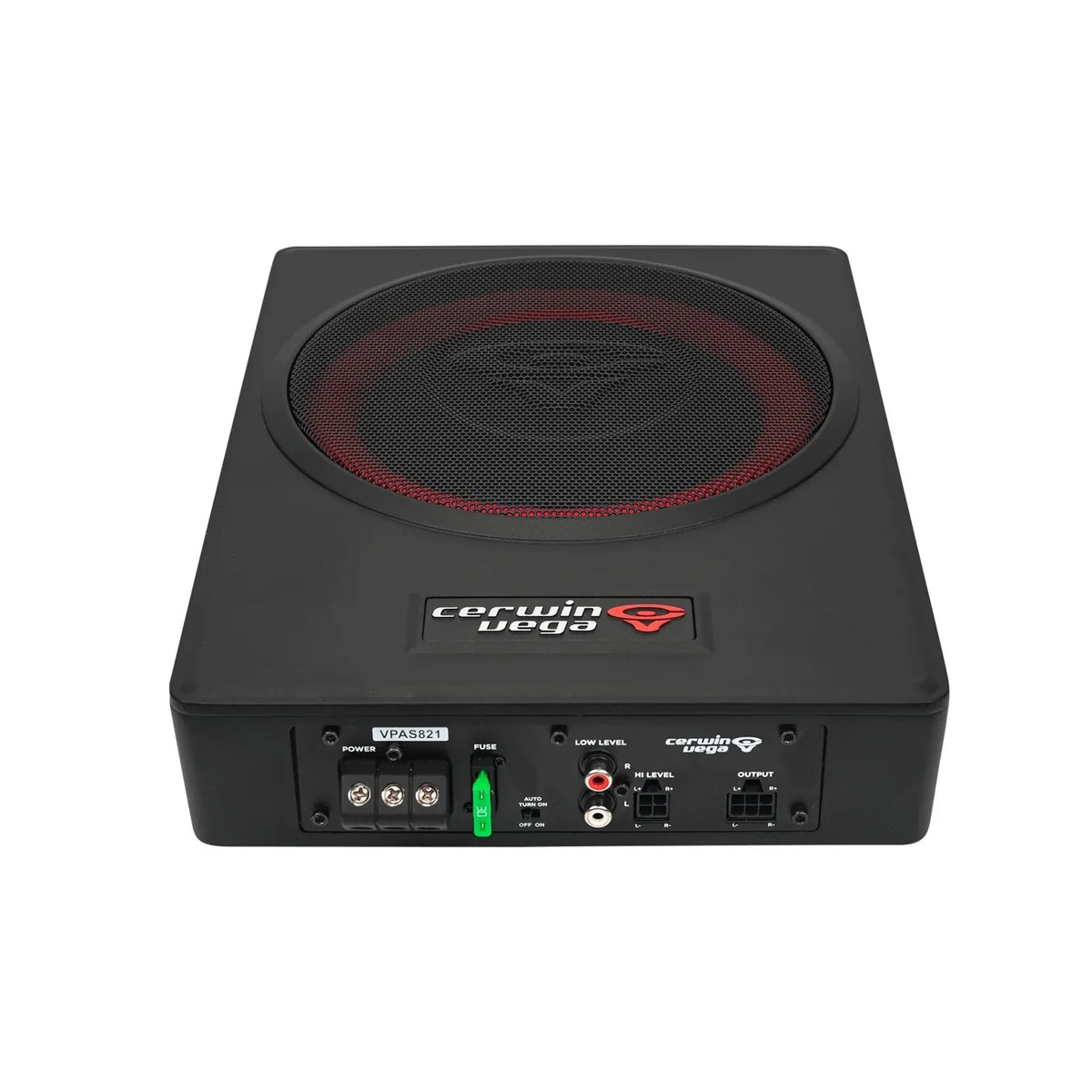8" Powered Slim Subwoofer Enclosure with 2CH Output for Additional Speakers - VPAS821 - Cerwin Vega